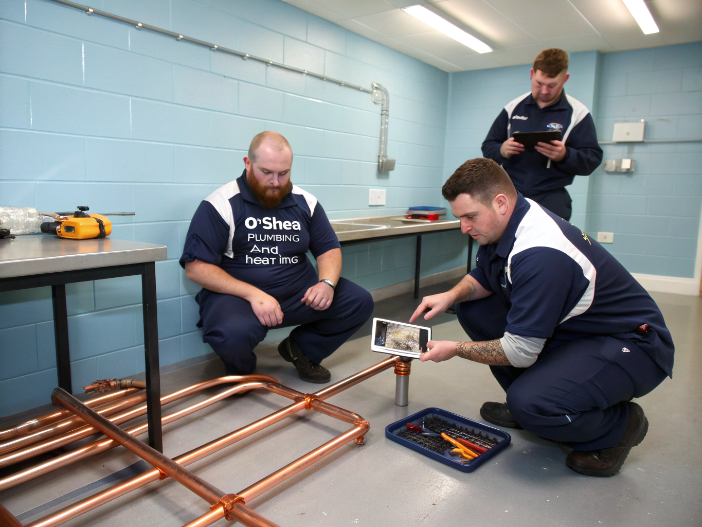 AA Eagle Plumbing technicians at work