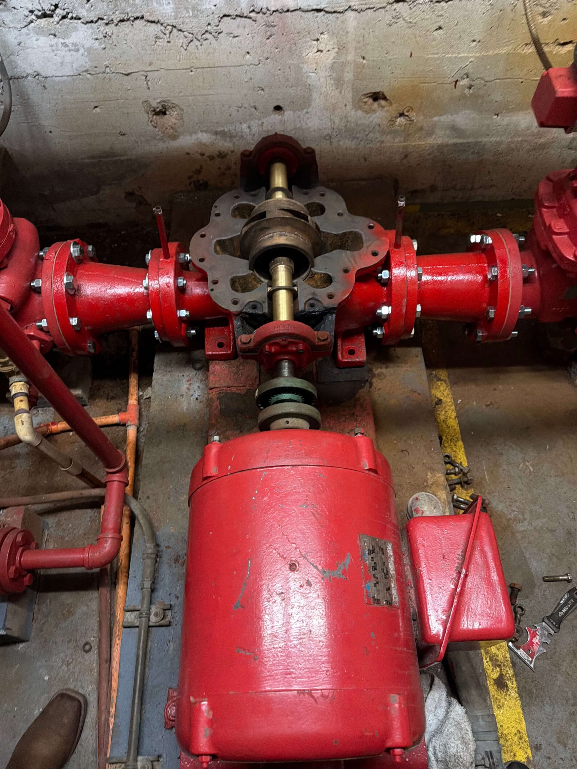 Fire pump installation work